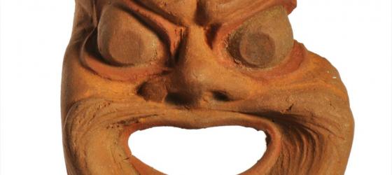 terracotta mask from Naukratis https://www.britishmuseum.org/collection/object/G_1886-0401-1409